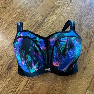 Panache Vibrant Blue and Purple Sports Bra 34GG